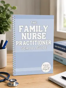 Family Nurse Practitioner Personal Organiser - School Prep Guide, Board Exam Study Tool for FNP Students