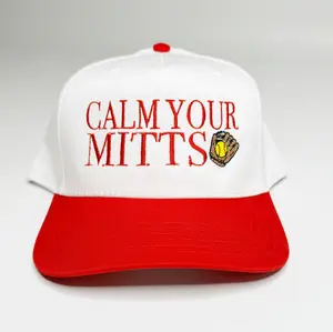 CALM YOUR MITTS BASEBALL TRUCKER HAT