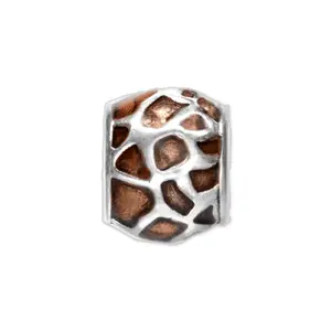 Serengeti Orange Giraffe Bead Charm