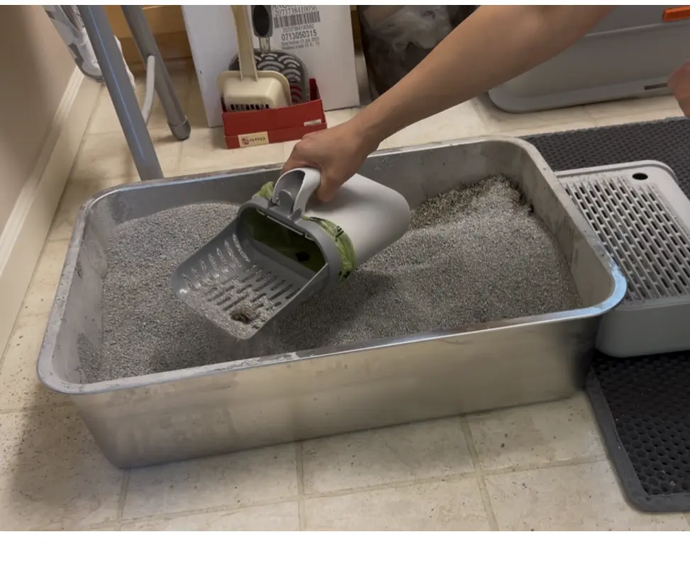 cat litter shovel with holder and 60 free poop bags