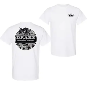 Drake Waterbird Camouflage Hunting T-Shirt — Duck Pattern T-Shirt, 100% Cotton Tee — Outdoor South American Style Men’s Top — Men’s Tops, Men’s T-Shirts, Waterbird Hunter T-Shirt, Retro Mallard Camouflage T-Shirt, Country Outdoor Clothing, Gift for Autumn