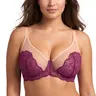 HSIA Blossom Vibrant Colors Unlined Plus Size Lace Sheer Mesh Underwire Full Coverage Bra for Women Bra Non Padded Bra Minimizer Bra Lifting Support Daily Large Bust Bras Lightweight Breathable Comfort Brassiere