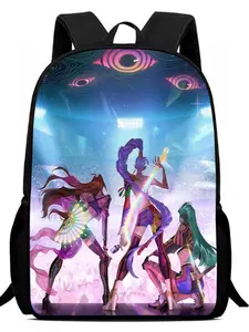 Twice Takedown Q Version Backpack, Kpop Cartoon Student Schoolbag, Cute Casual Travel Bag, Perfect for Daily Use and Adventures