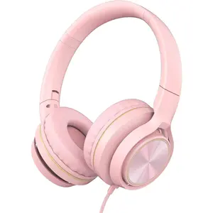 S9 Wired Headphones with Microphone for School,-Ear  Headphones for Girls Boys,Folding Lightweight and 3.5mm Audio Jack Headset for Phone, Ipad,Tablet, PC, Chromebook ( )