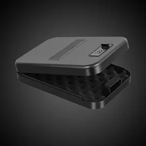 Portable Metal Safe Box, Security Safe Box, Full Metal Material, Suitable for Car, Bedroom, Office, Jewelry Box, Trinket Box, Password Box, Gun Box