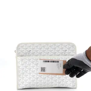 Pre-owned Goyard Canvas Coated Clutches & Wristlets Jouvence Toiletry Pouch Coated Canvas by Rebag