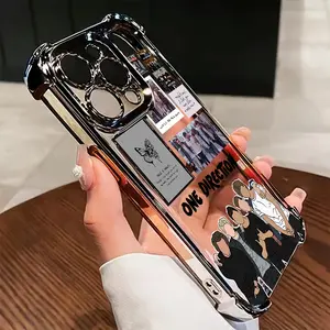 Phone Case - Trendy Phone Case Featuring The Famous One Direction Band, Compatible with for iphone Models 17, 16E, 16, 15, 14, 13, 12, 11 , Pro, Max, Air, X, XR, XSMAX, 8, And 7 Plus. It Offers a Transparent, Soft Back Cover That Is Anti-Fall