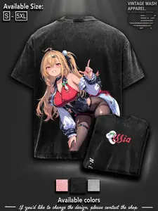 Cissia Zenless Zone Zer0 ZZZ Game Glitch Graphic T-shirt Streetwear Oversized Bungie Fan Gift Heavyweight Aesthetic Print Unisex Top