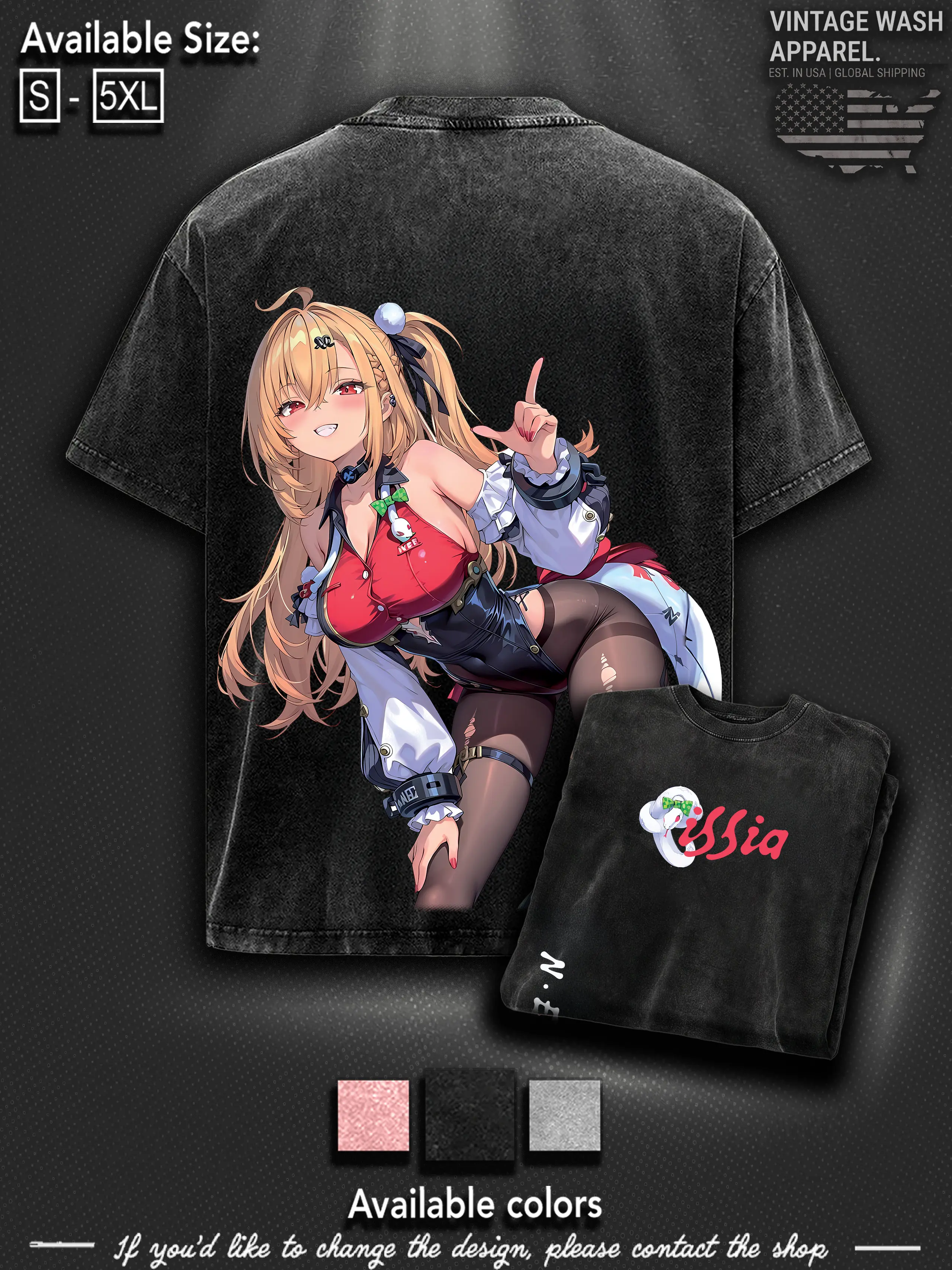 Cissia Zenless Zone Zer0 ZZZ Game Glitch Graphic T-shirt Streetwear Oversized Bungie Fan Gift Heavyweight Aesthetic Print Unisex Top