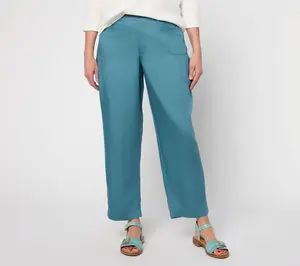 LOGO by Lori Goldstein Petite Relaxed Ankle Length Joggers