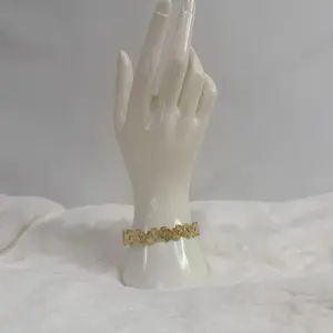 Butterfly Cuff Bracelet - Elegant Gold-Tone Design with Intricate Butterfly Motif for Women's Fashion