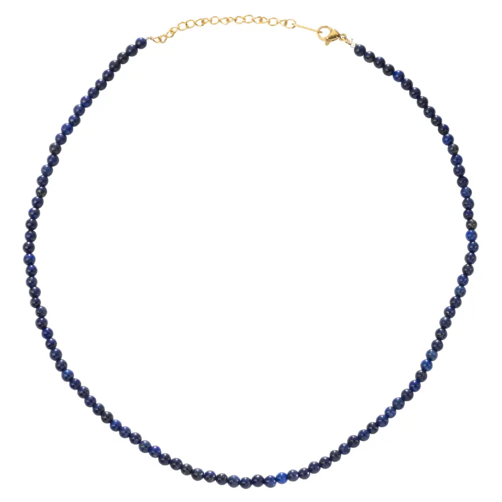 Lapis Lazuli Natural Stone Bead Necklace