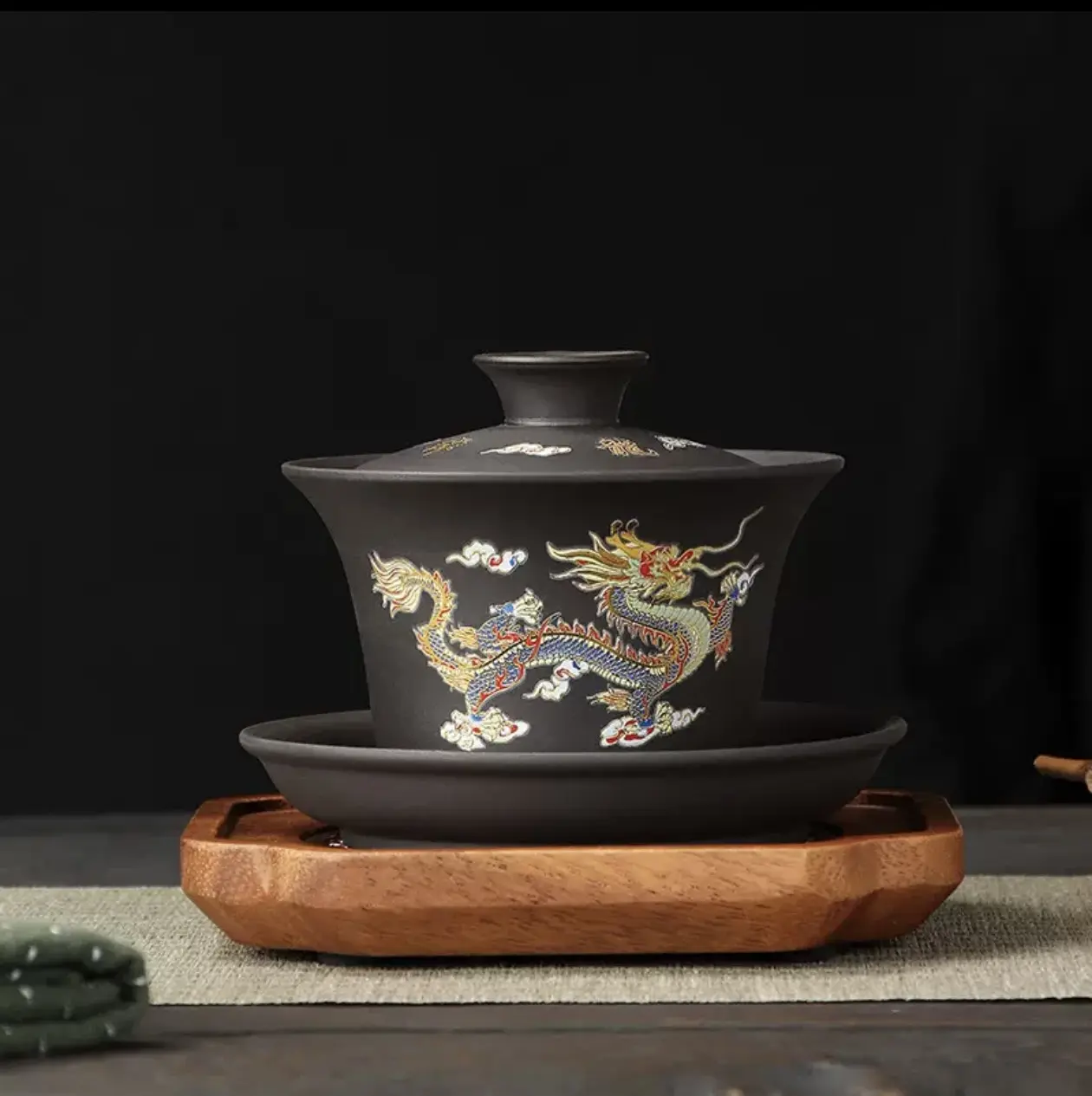 Authentic High Quility Gaiwan Chinese Porcelain Gaiwan Master Crafted Tea Set, Permium Collectible Art