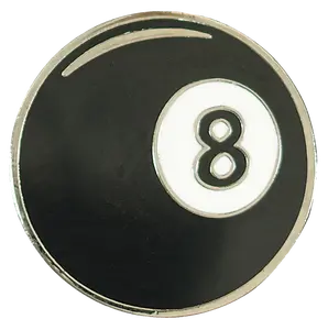 8 Ball Enamel Pin