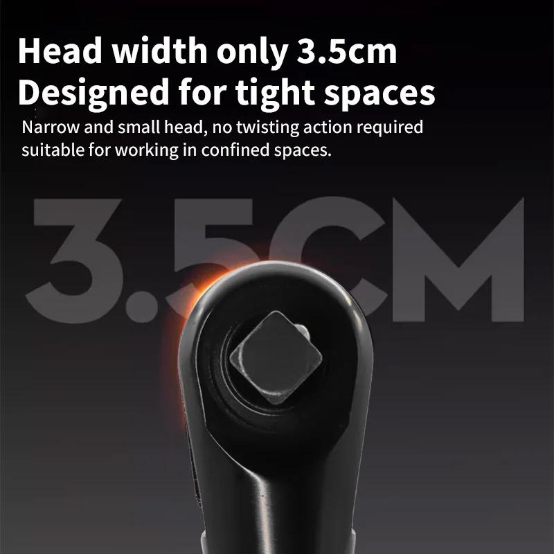 Cordless DEWALT DCF512 Right Angle Ratchet Wrench: Brushless Motor, Variable Speed & LED Feature