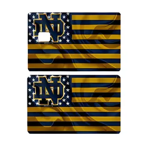 ND Fighting Irish Flag 2 credit card sticker cash app card design