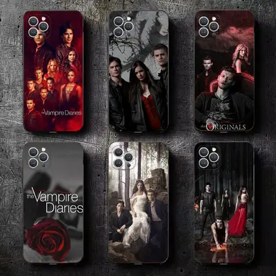 Mystic Falls Damon And Elena Phone Case Vampire Diaries Merch