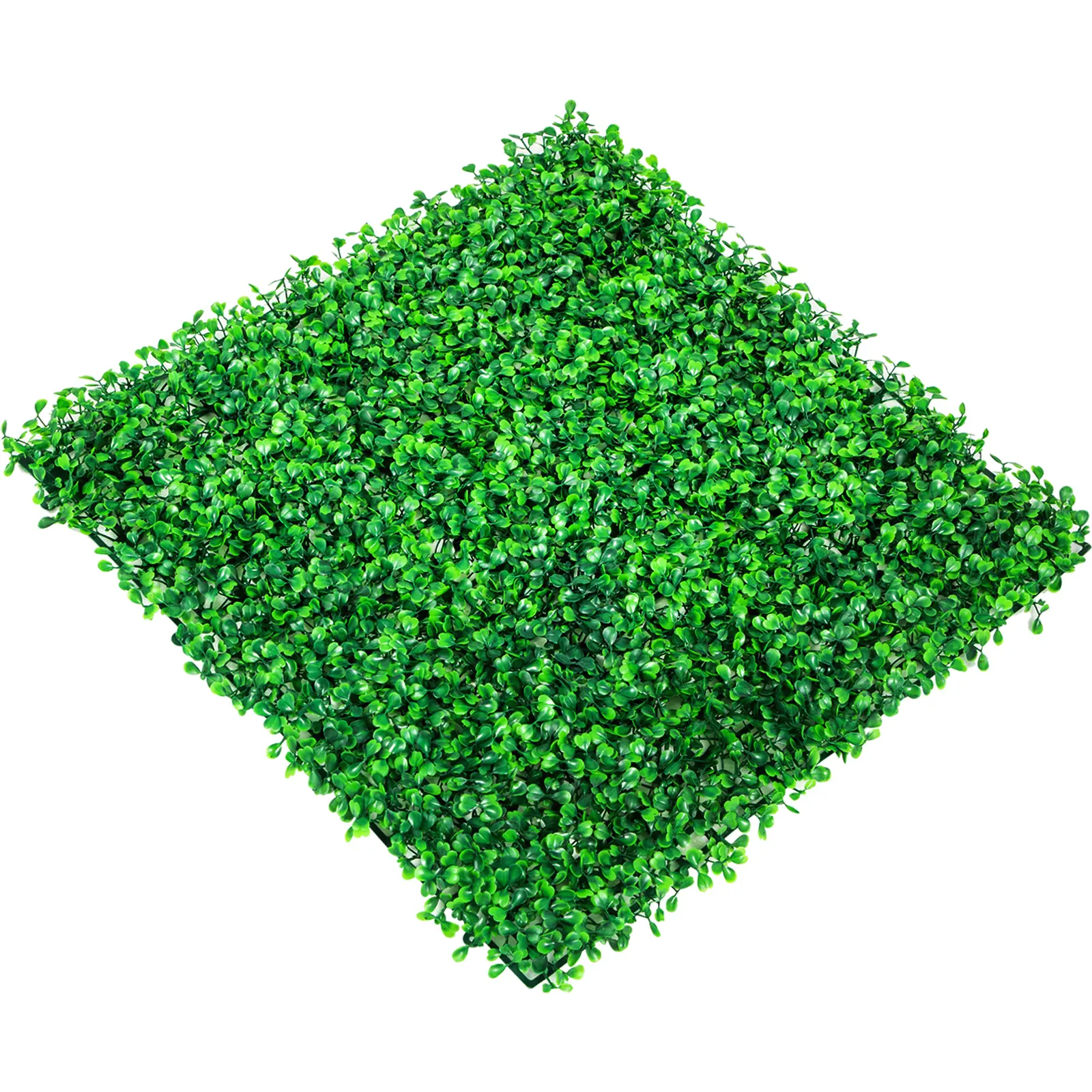 【summerfinds】VEVOR Artificial Boxwood Panel UV 24pcs Boxwood Hedge Wall Panels Artificial Grass Backdrop Wall 10\" X 10\" 4 cm Green Grass Wall, Fake Hedge for Decor Privacy Fence Indoor, Outdoor Garden Backyard