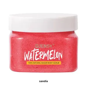 Sugar and Shea Scrub, Watermelon, Ultra-Hydrating and Brightening Scrub for Essential Nourishing Body Care