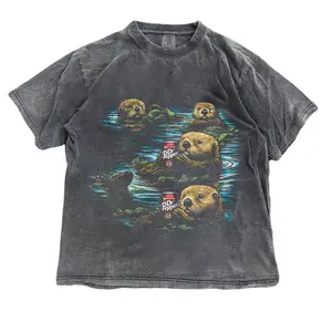 Otter Drinking Pepper Shirt, Funny Otter Graphic Tee, Soda Lover T-Shirt, Cute Animal Parody Shirt, Vintage Style Soft Tee