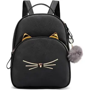 P-CPB010   Mini Backpack for Girls Teens Women Small Cat Backpack Purse