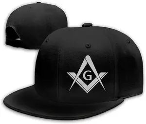 Freemason Logo Square and Compass Baseball Hat, Adjustable Snapback Cap for Men Women casual hat