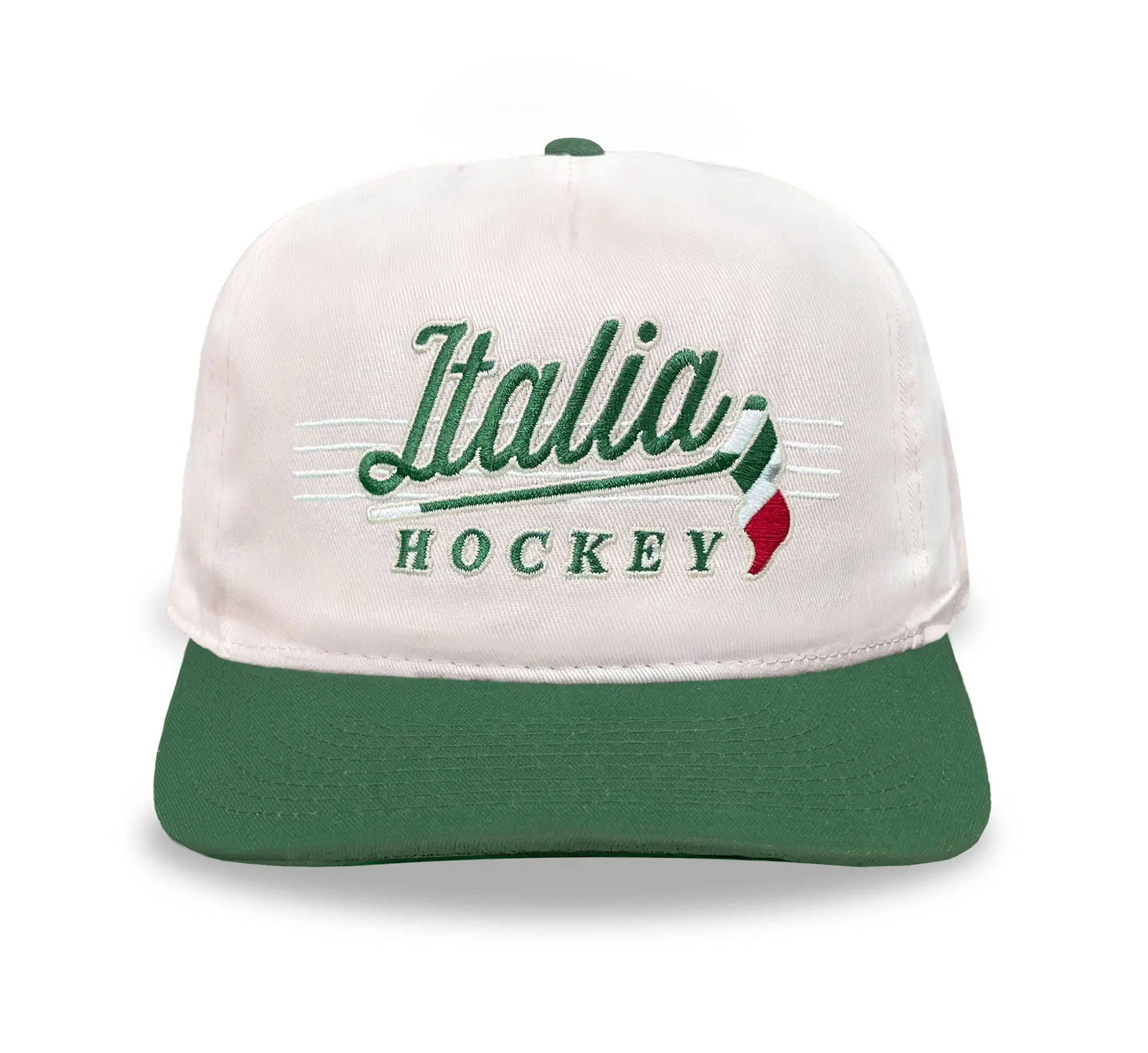 Italia Hockey Snapback: Cream