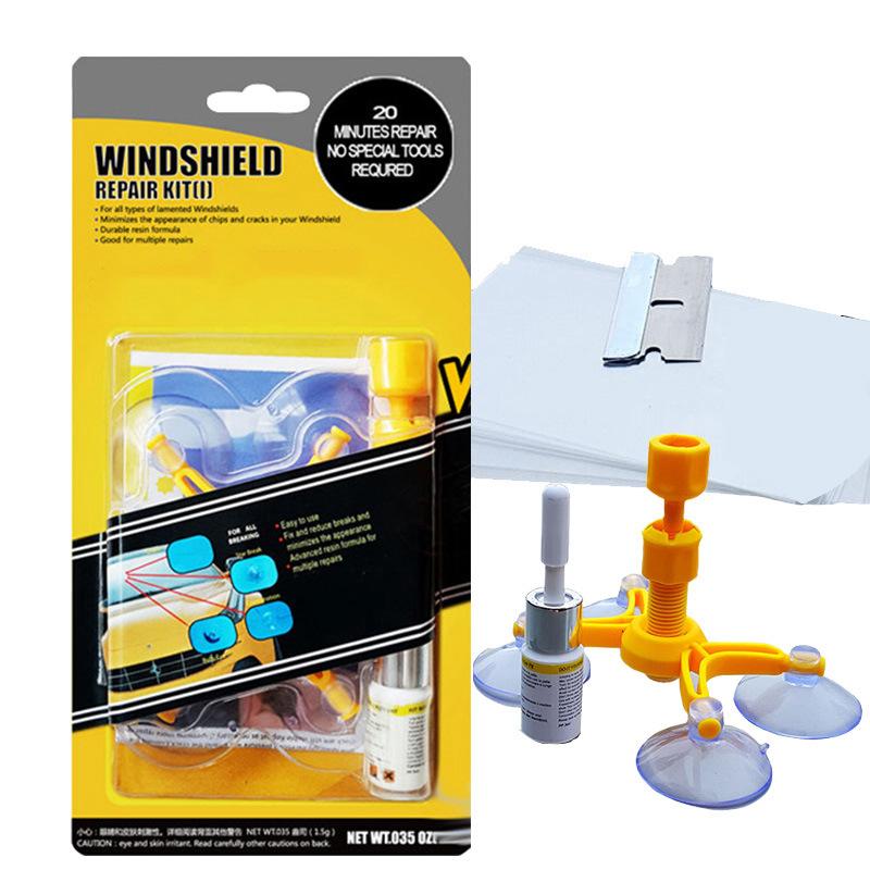 Car Windshield Repair Kit, Glass Scratch & Crack Repair Tool for Car Window Screen Polishing