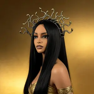 Snake Headband Crown Accessory, Halloween Party Role Play Decoration, Fashionable Women and Girls Jewelry, Perfect Creative Gift