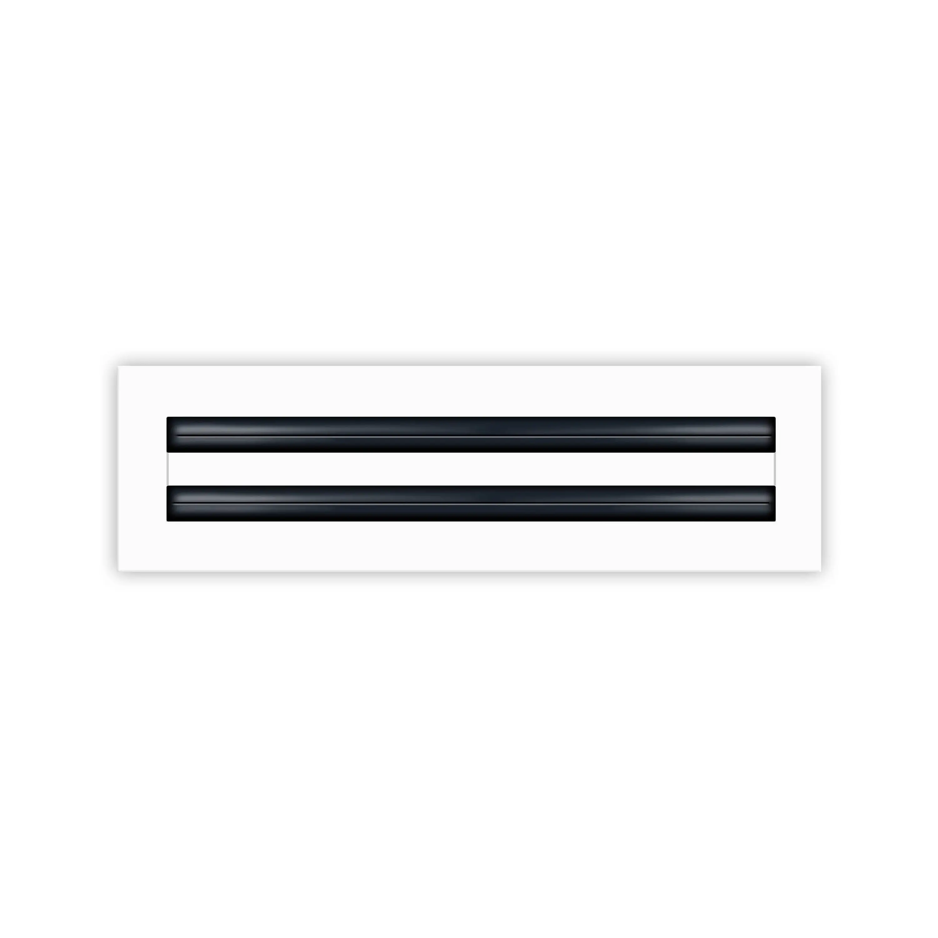 BUILDMART - 14x4 White Modern AC Vent Cover - Decorative Aluminum Air Vent - Standard Linear Slot Diffuser - Heating and Cooling Register Grille for Ceiling, Walls & Floors