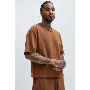 Tyson Heavy Wash Tee - Dark Brown