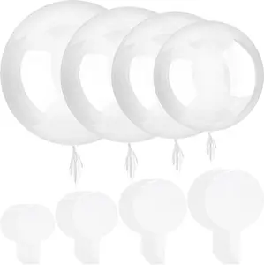 40PCS Transparent Bobo Ball Set Suitable for Birthday Party Decoration Ocean Theme Bubble Decoration Outdoor Play Graduation Ceremony Valentine'S Day Various Festivals Decoration summervibes