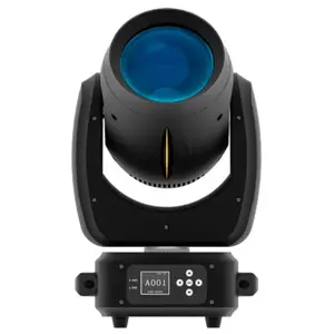 SHEHDS Moving Head Lights LED 180W Beam/Frost/Prism/Zoom Effect 14 Gobos Spotlights 18 Facet Prism DMX512 DJ Stage Lights 120mm Diameter Lens Stage Lights for Wedding Party Dance