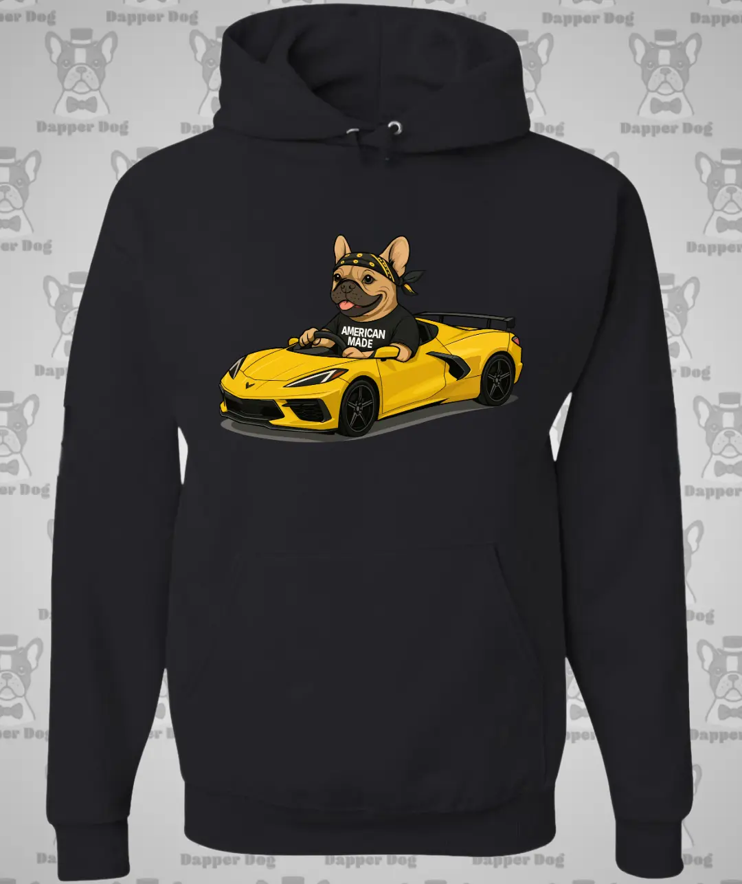 Corvette Frenchie Hoodie