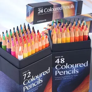 1 set Professional Color Drawing Pencils with 2B Hardness - Art Supplies for Adults, Illustrators - Oil-Based Leads for Smooth Blending, Rich Color & Precise Detailing - Ideal for Sketching, Shading - Artist Pencil Set