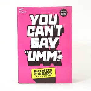 You Can't Say Umm Party Game for Family and Adults, Fast Paced Word Game, Must Have for Game Night, Bonus Content Included, Board Family Games, Family Fun Game