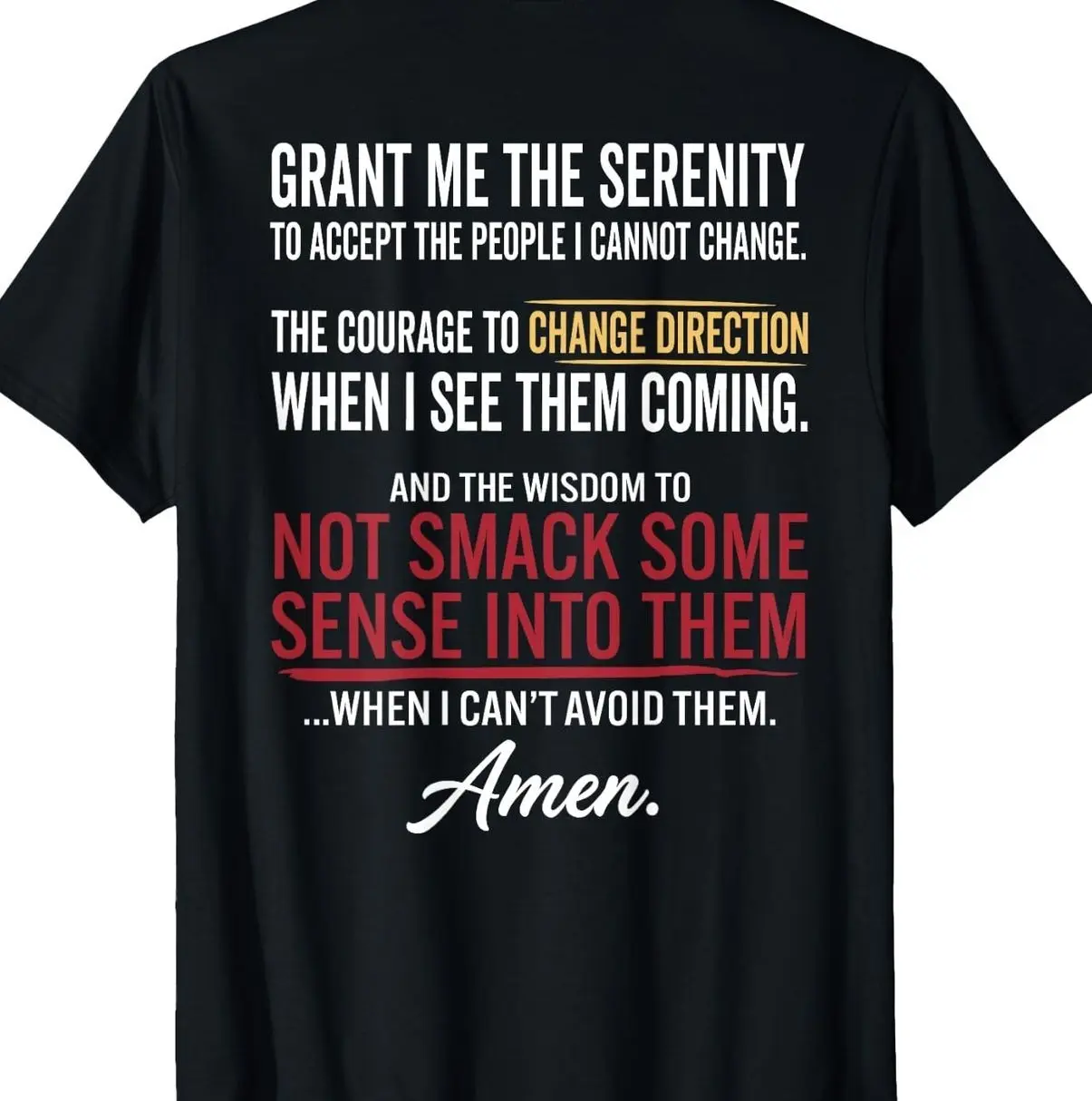 Grant Me The Serenity to Accept The People I Cannot Change T-Shirt 62D
