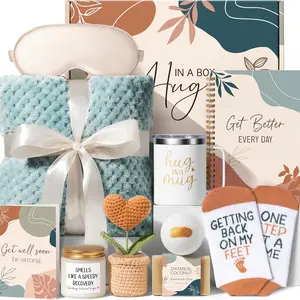 Post-Surgery Recovery Gift Basket for Women, Chemotherapy Care Hamper, Encouraging Gift Box for Cancer Patients Friends