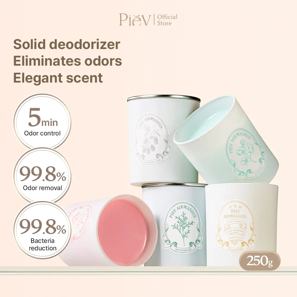 [INSTANT FRESH] Piev All-In-One Indoor Deodorizer Gel 250g, Premium Korea-Made Home Scent