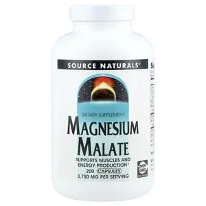 Source Naturals Magnesium Malate, 200 Capsules