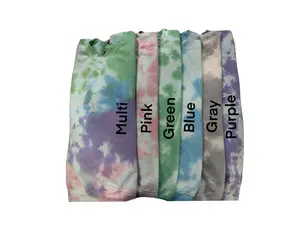 *Made to Order* Pastel MERRY and bright tie-dye crewneck Cotton Casual