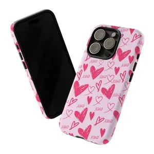 Cute Girl Heart iPhone Case Cover, Fashion Valentine's Day Gift, Durable Protection for iPhone, Unisex Ideal Gift, Perfect for Holidays and Birthdays