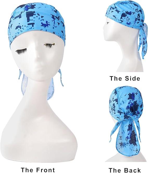 4pcs Sweat Wicking Beanie Cooling Skull Cap Motorcycle Head Wrap Bandana for Men Women headband hair soft scarf 4pcs Sweat Wicking Beanie Cooling Skull Cap Motorcycle Head Wrap Bandana for Men Women headband hair soft scarf