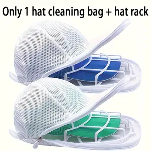 Baseball Cap Washer Set, Hat Washer for Washing Machine, Mesh Laundry Bag & Drying Rack, Gentle Cleaning Cage, Durable Dust Protection, Wash Bags