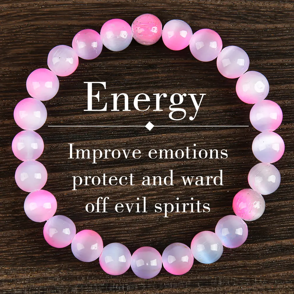 Opal-Infused Energy Bracelet with Sparkling Artificial Crystals - Dainty Crystal, Elegant Jewelry, Exquisite Women's & Unisex Prosperity, Peace & Good Luck Fashion Costume Jewelry Gift Accessory, Dainty Crystal Bracelet, Elegant Jewelry Bracelet
