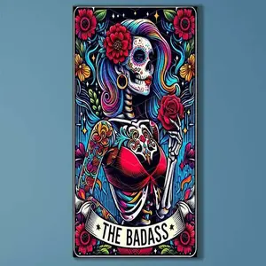 5D DIY Full Drill Diamond Painting - Diamond Painting Kit Skull Rose Mosaic Canvas DIY Wall Art, Home Wall Decoration