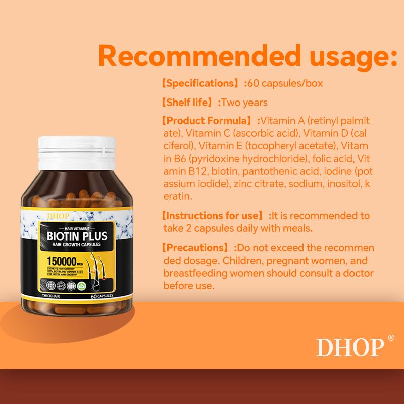 Hair Growth|With Biotin Inositol Folic AcidKeratin|Promotes Healthy Hair Regrowth & Prevents Breakage Healthcare Nail Healthcare Fitness Supplement Vitamin Bathroom Collagen Dietary Edible Dietary Edible Beauty Colagen