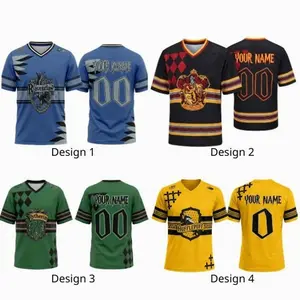 Custom Wizard School Sports Jersey - Personalized Magic Shirt - Custom Name and Number Fantasy House Uniform for Men Women - Mystery School Cosplay Apparel, V-Neck Spirit Wear, All-Over Print Sublimated Fan Tee, Unique Gift for Magic Fans