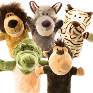 Animal Hand Puppets Set for Kids & Adults - 25cm Premium Quality Soft Plush Toys with Movable Mouths - Perfect for Storytelling, Teaching, Preschool, Role-Play - Durable, Vibrant, Educational Puppets stuffed pip