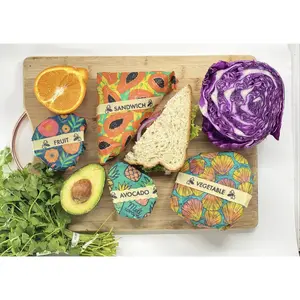 Buzz Words- Beeswax Wrap Food Labels